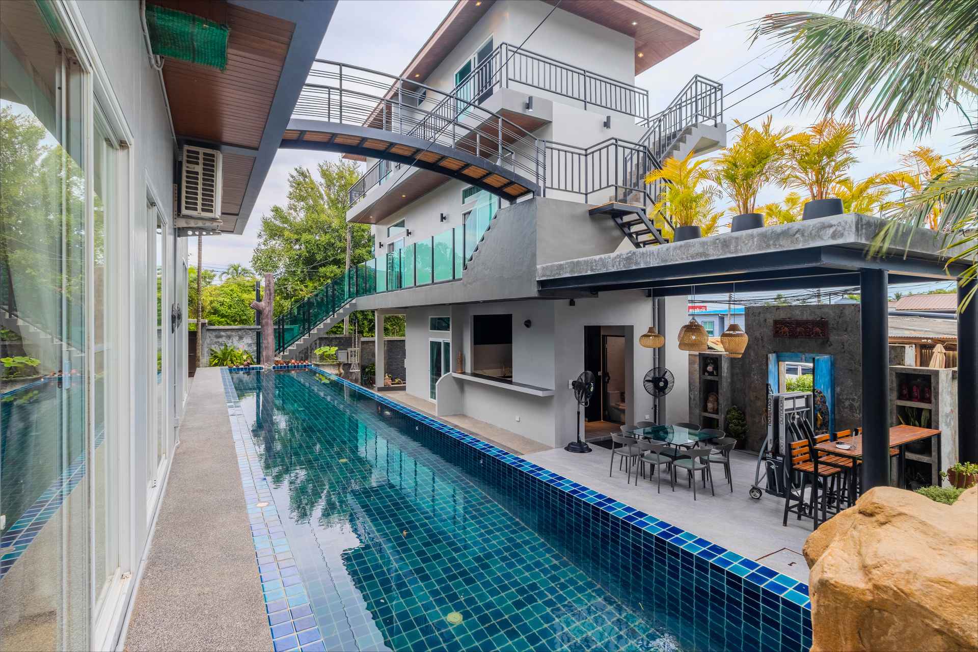 17-metre zipline pool for thrilling water fun